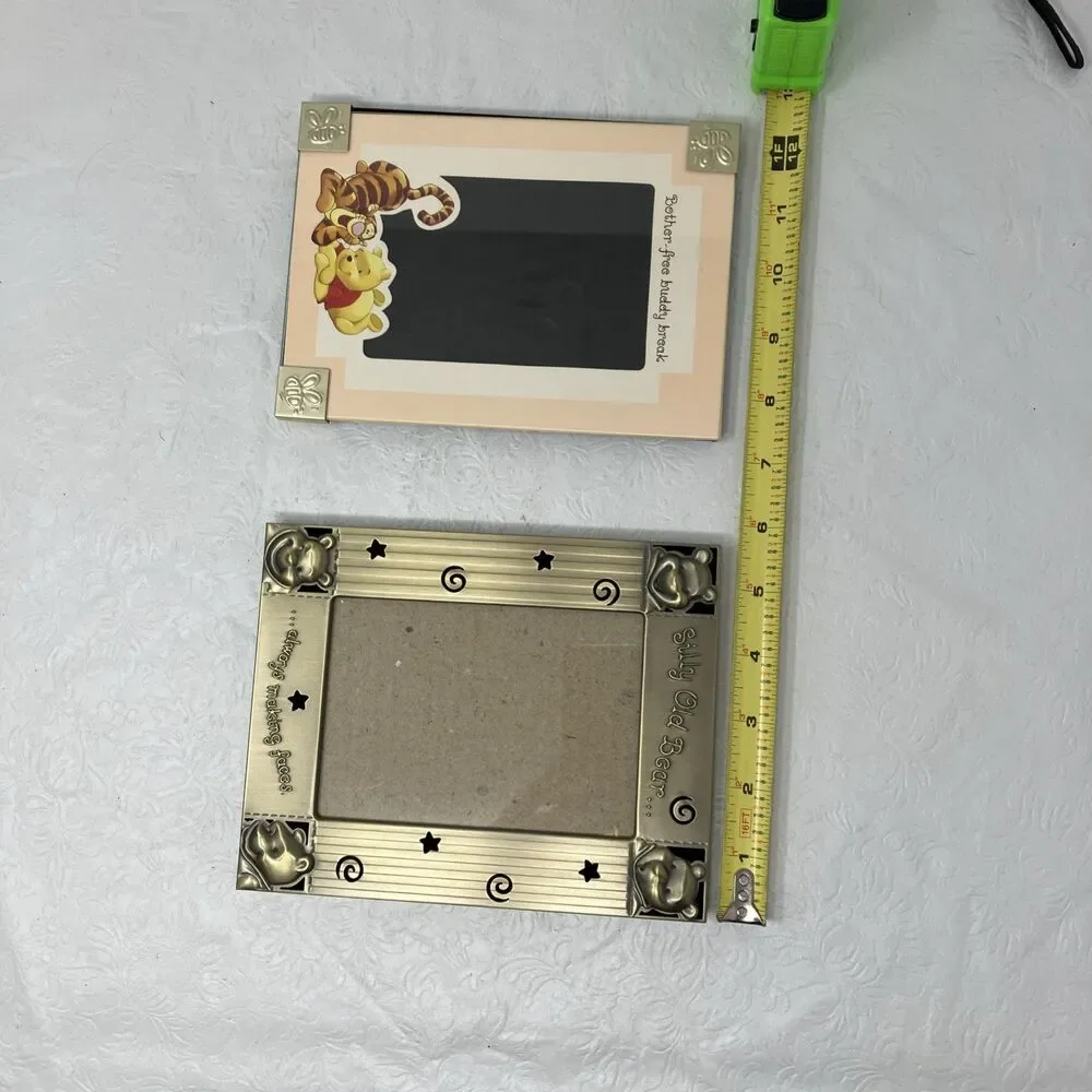 Disney Winnie the Pooh Silly Old Bear & Buddy Break Tigger 4x6 Photo Frame Lot